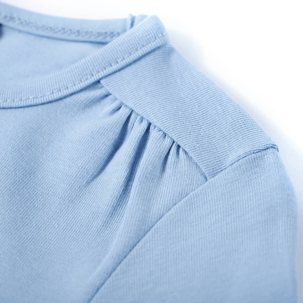 Kindershirt met lange mouwen 116 lichtblauw lichtblauw 116