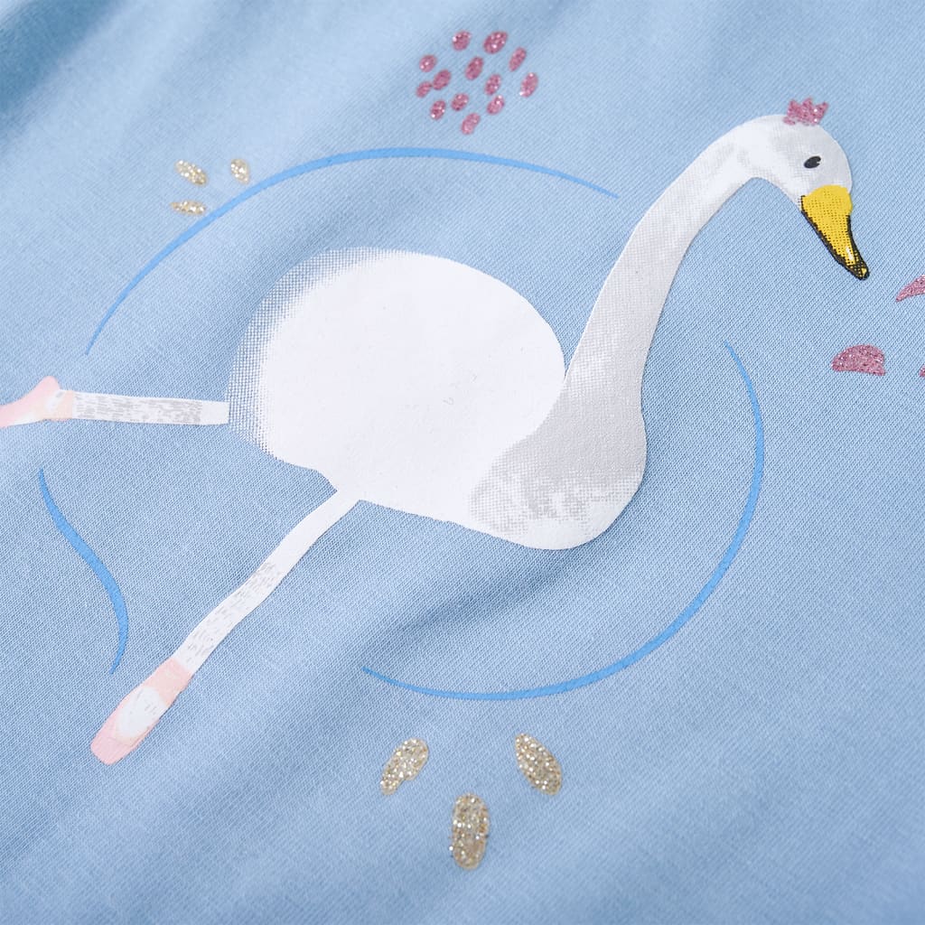 Kindershirt met lange mouwen 116 lichtblauw lichtblauw 116