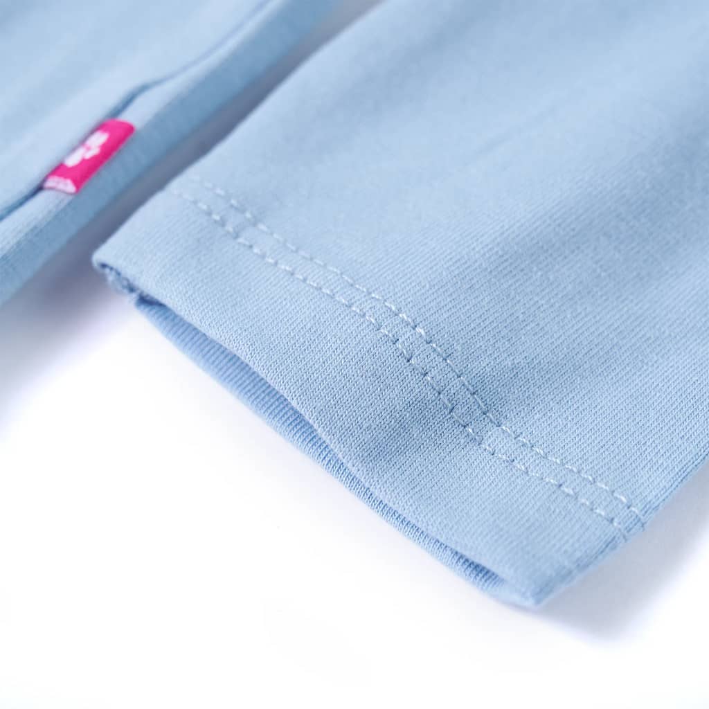 Kindershirt met lange mouwen 116 lichtblauw lichtblauw 116