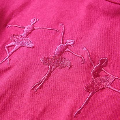 Kindershirt met lange mouwen 104 felroze Roze