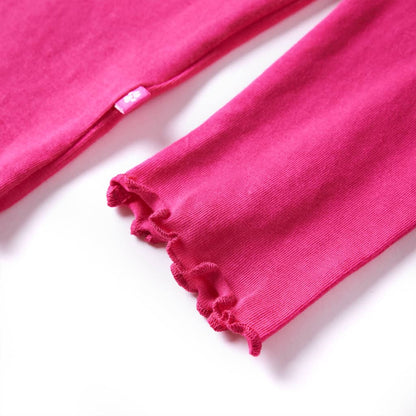 Kindershirt met lange mouwen 116 felroze Roze