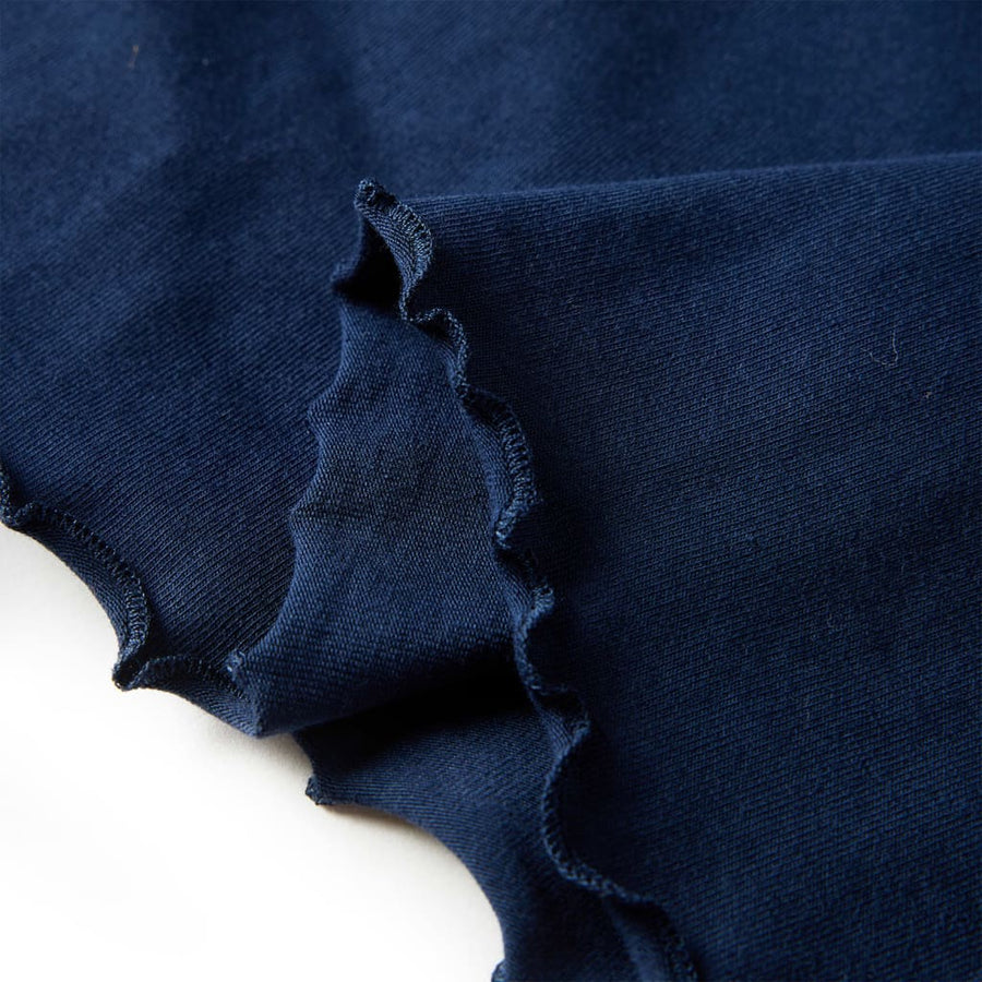 Kindershirt lange mouwen 128 marineblauw Marineblauw