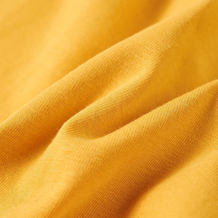Kindershirt met lange mouwen 104 donkerokerkleurig Oker 104