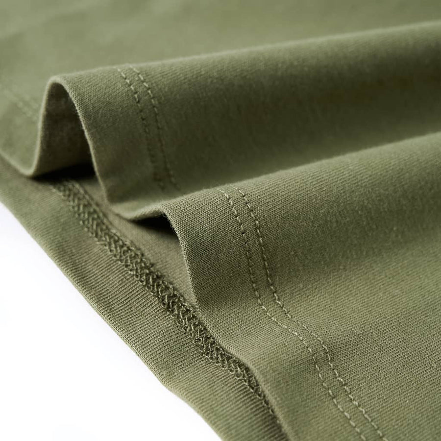 Kindershirt met lange mouwen 104 kakikleurig Kaki
