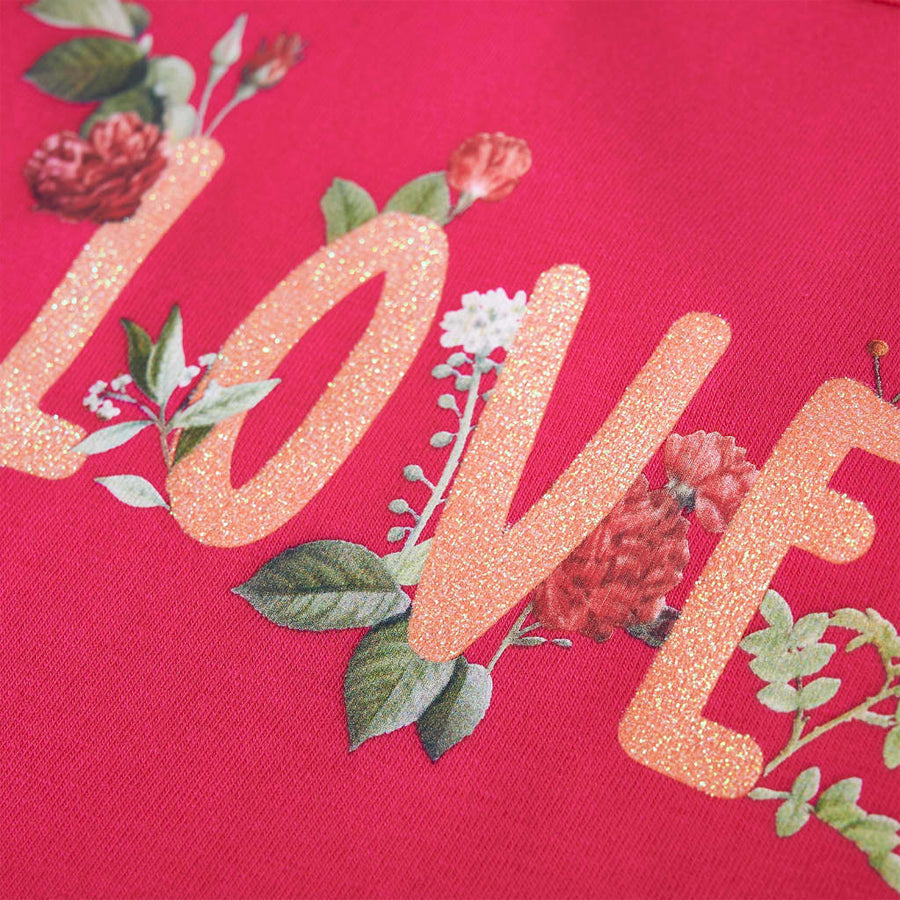 Kindershirt met lange mouwen 116 felroze Roze