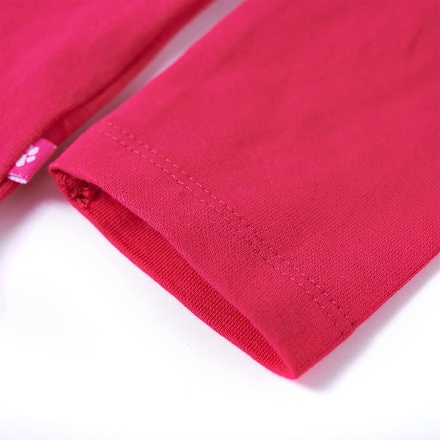 Kindershirt met lange mouwen 116 felroze Roze