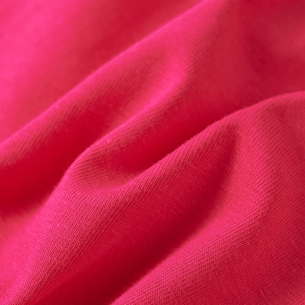 Kindershirt met lange mouwen 116 felroze Roze