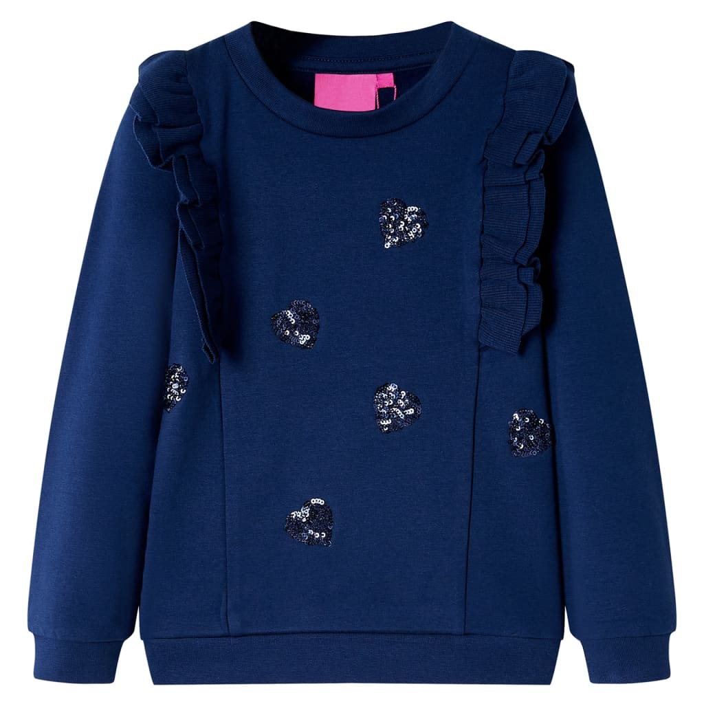 Kindertrui 128 marineblauw Marineblauw 128
