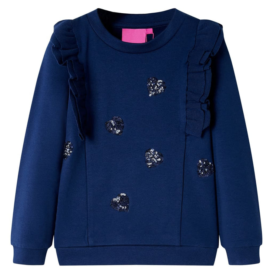 Kindertrui 128 marineblauw Marineblauw 128
