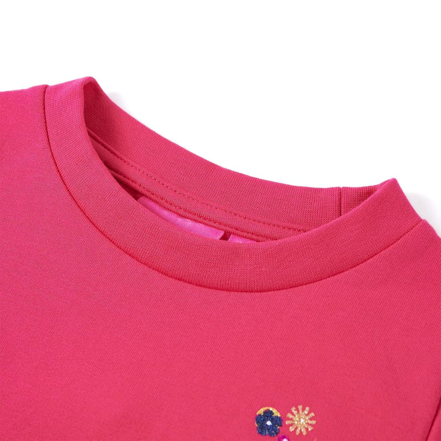 Kindertrui 116 felroze Roze