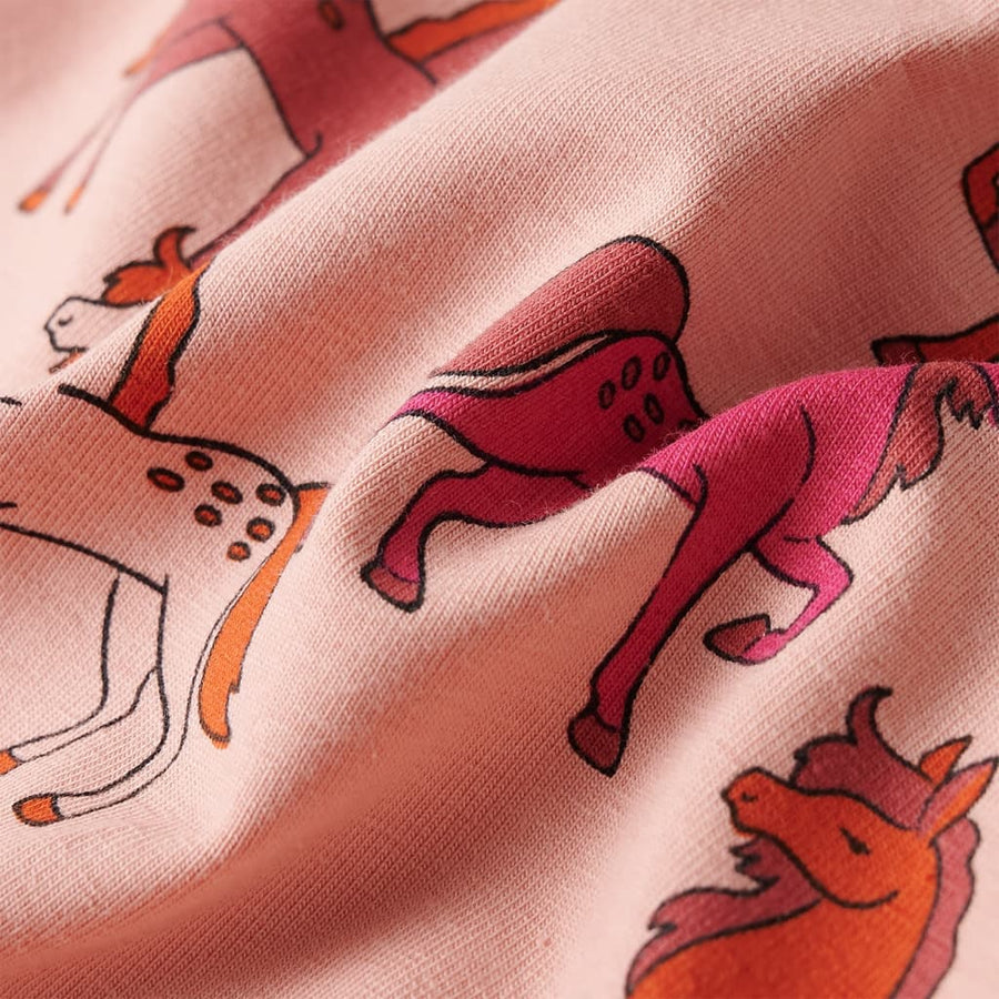 Kinderpyjama met lange mouwen 104 lichtroze 104