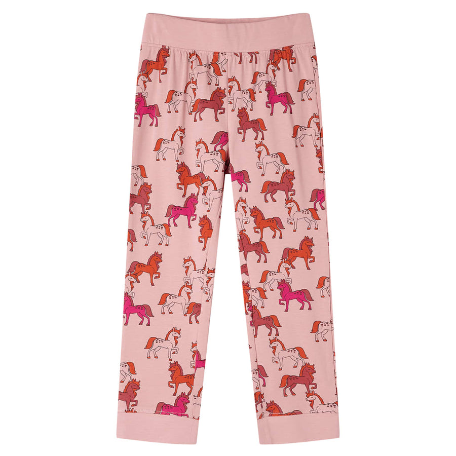 Kinderpyjama met lange mouwen 104 lichtroze 104