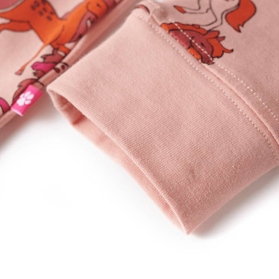 Kinderpyjama met lange mouwen 104 lichtroze 104