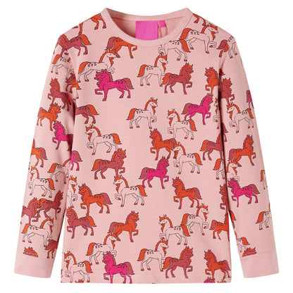 Kinderpyjama met lange mouwen 116 lichtroze 116