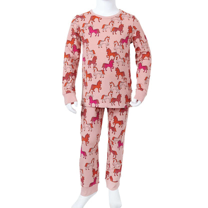 Kinderpyjama met lange mouwen 116 lichtroze 116