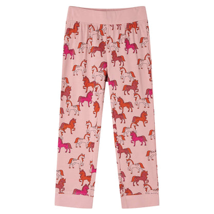 Kinderpyjama met lange mouwen 116 lichtroze 116