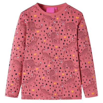 Kinderpyjama met lange mouwen 92 oudroze