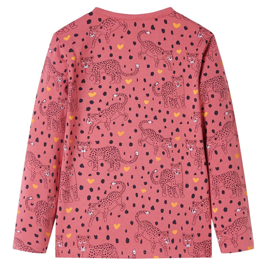 Kinderpyjama met lange mouwen 104 oudroze 104