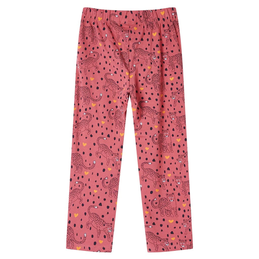 Kinderpyjama met lange mouwen 104 oudroze 104