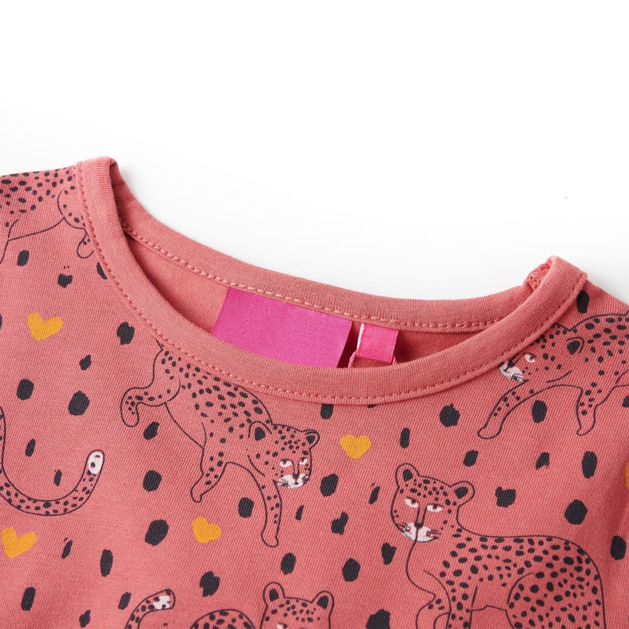 Kinderpyjama met lange mouwen 104 oudroze 104