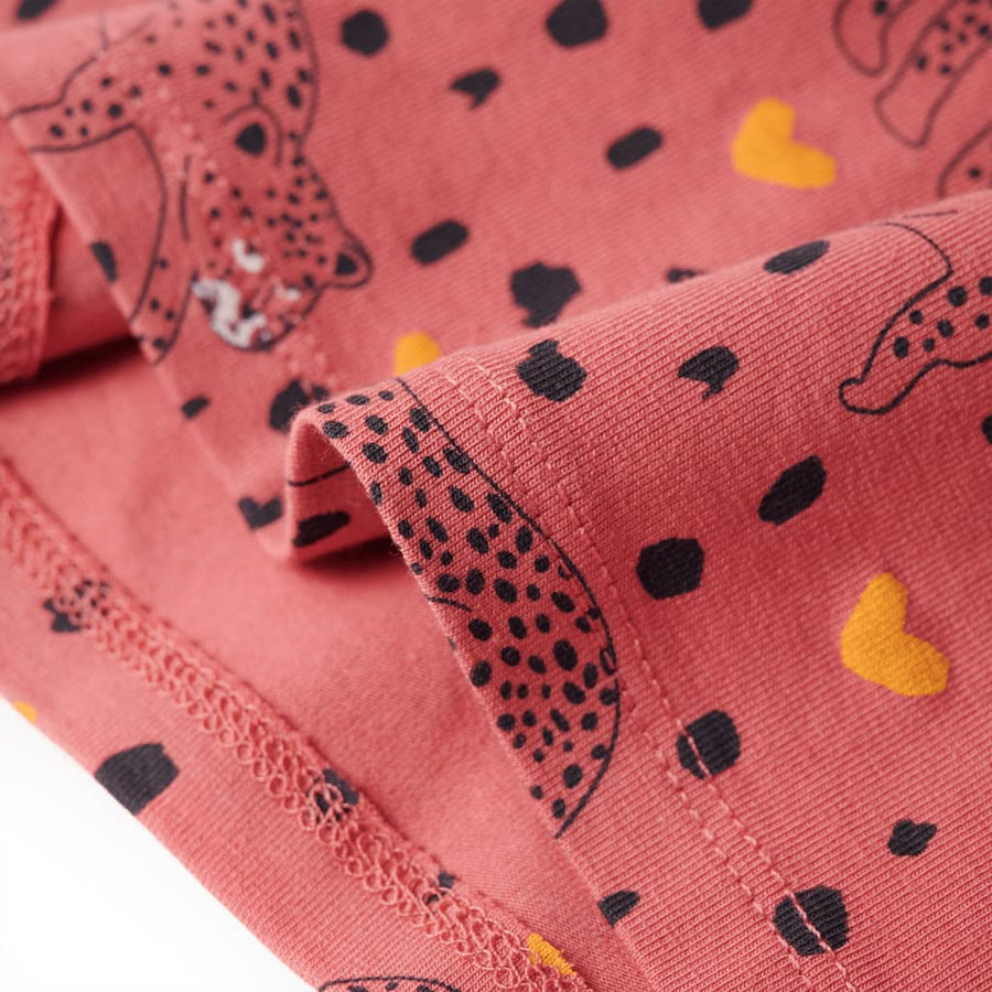 Kinderpyjama met lange mouwen 104 oudroze 104