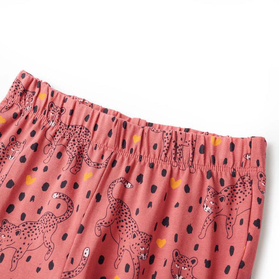 Kinderpyjama met lange mouwen 104 oudroze 104