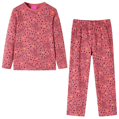 Kinderpyjama met lange mouwen 116 oudroze 116