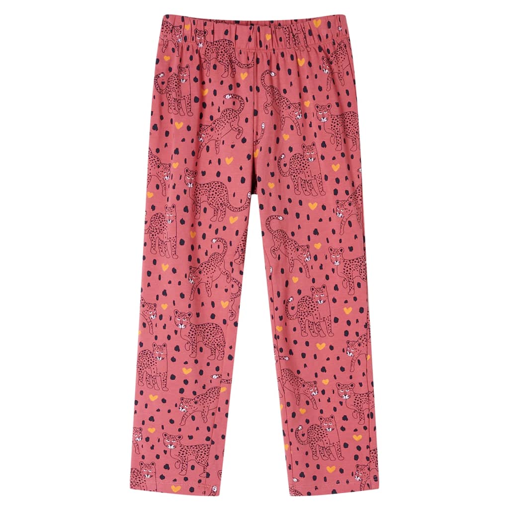 Kinderpyjama met lange mouwen 116 oudroze 116