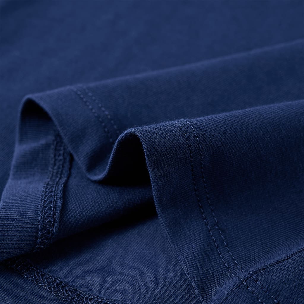 Kindershirt met lange mouwen 116 marineblauw Marineblauw