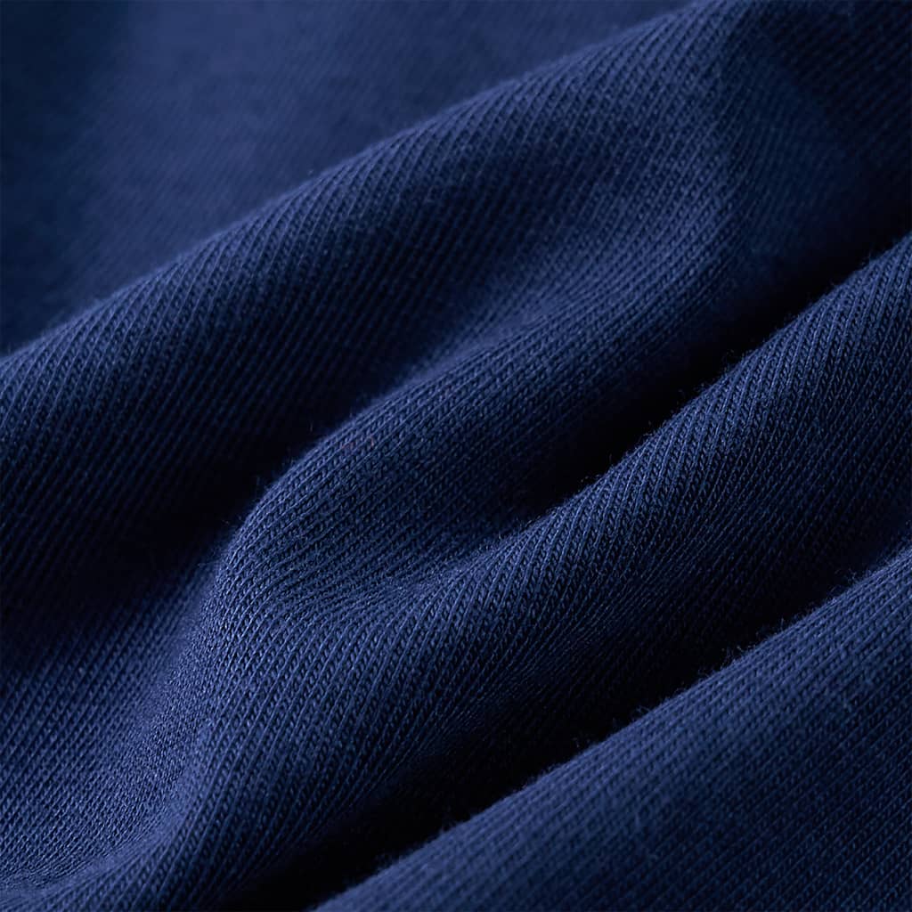 Kindershirt met lange mouwen 116 marineblauw Marineblauw