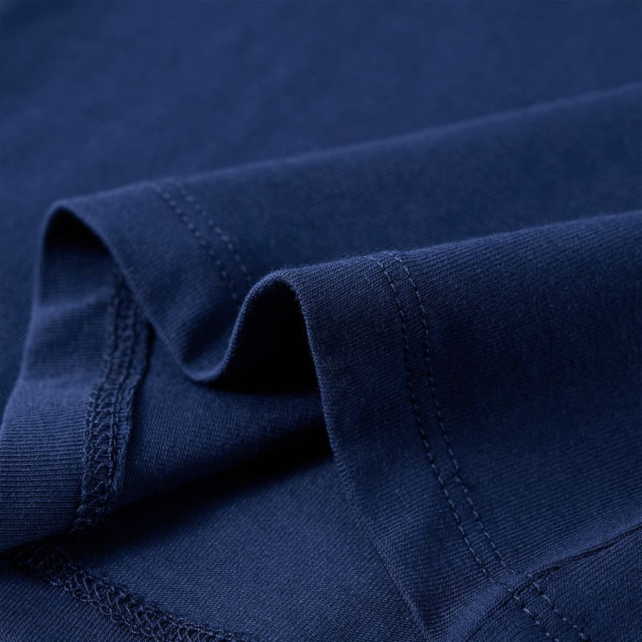 Kindershirt met lange mouwen 128 marineblauw Marineblauw