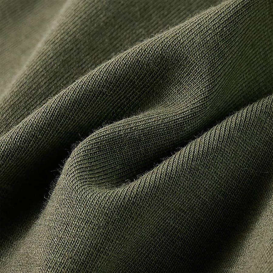 Kindershirt met lange mouwen 128 kakikleurig Kaki