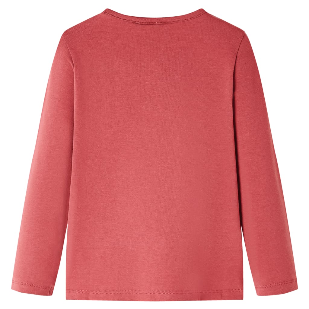 Kindershirt met lange mouwen 116 rozebruin Roze 116