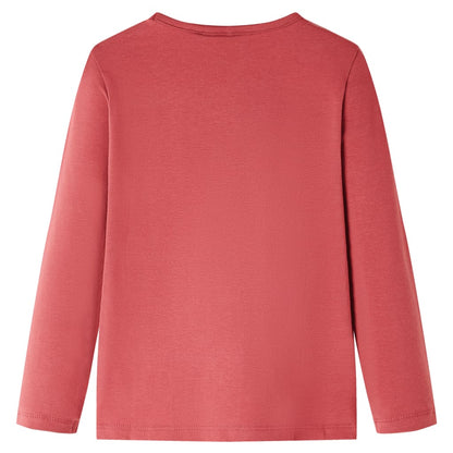 Kindershirt met lange mouwen 128 rozebruin Roze 128