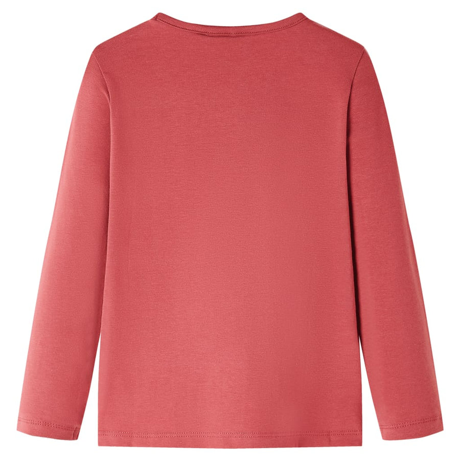 Kindershirt met lange mouwen 128 rozebruin Roze 128