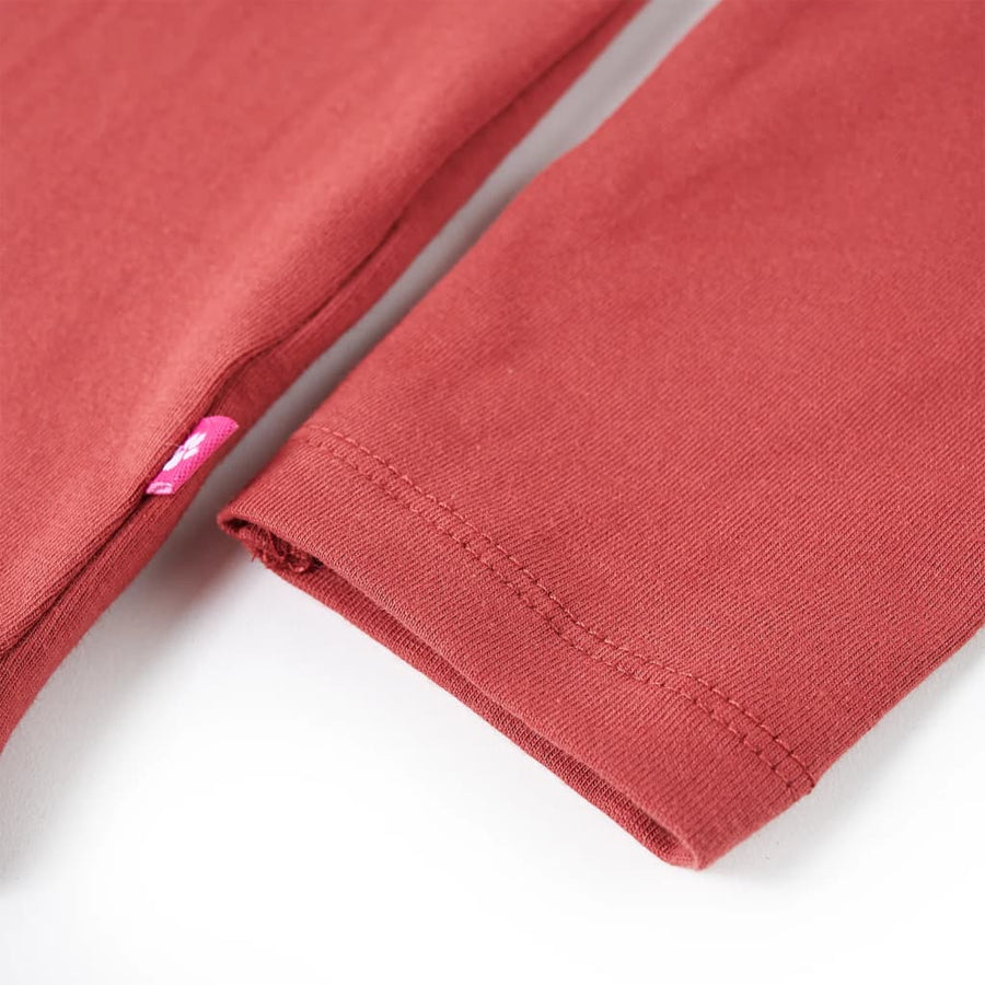 Kindershirt met lange mouwen 128 rozebruin Roze 128