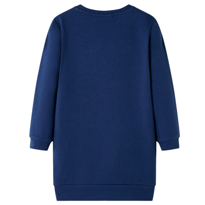 Kinderjurk 116 marineblauw 116