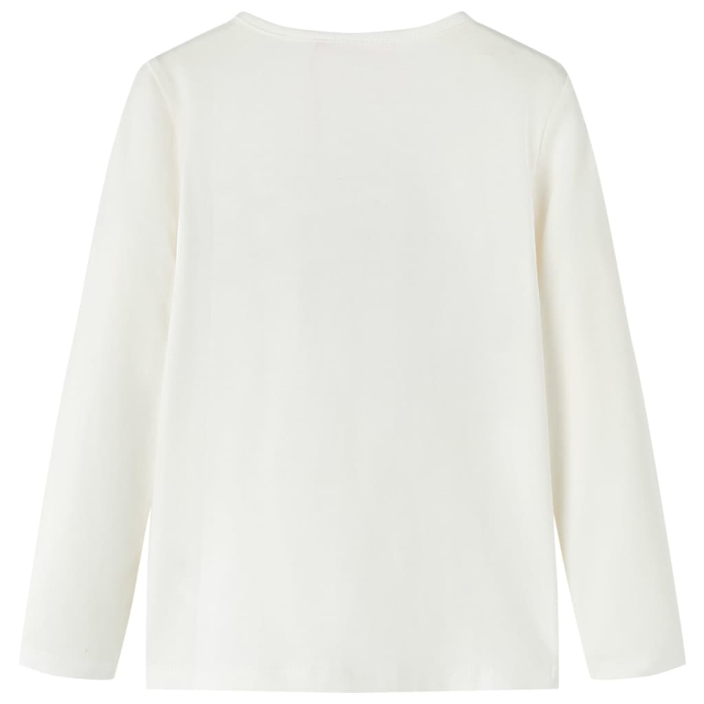 Kindershirt met lange mouwen 104 ecru Ecru