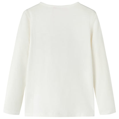 Kindershirt met lange mouwen 104 ecru Ecru