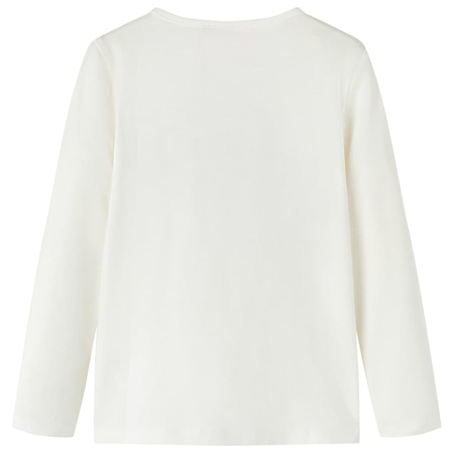 Kindershirt met lange mouwen 104 ecru Ecru