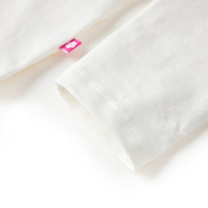 Kindershirt met lange mouwen 104 ecru Ecru