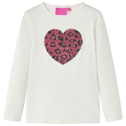 Kindershirt met lange mouwen 116 ecru Ecru