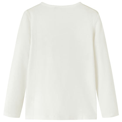 Kindershirt met lange mouwen 116 ecru Ecru