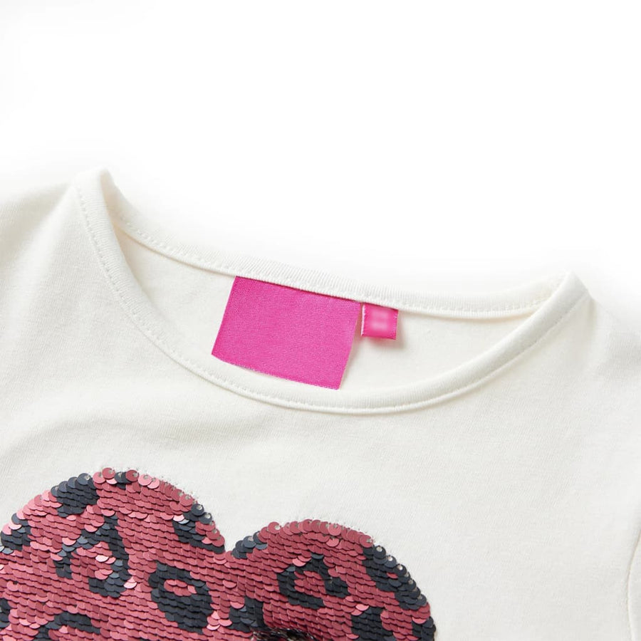 Kindershirt met lange mouwen 116 ecru Ecru