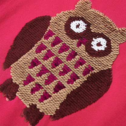 Kindershirt met lange mouwen 92 felroze Roze 92