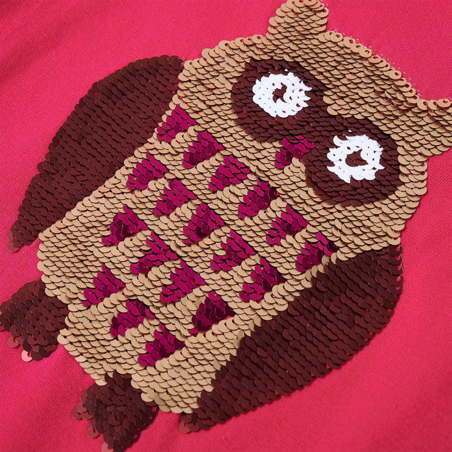Kindershirt met lange mouwen 92 felroze Roze 92
