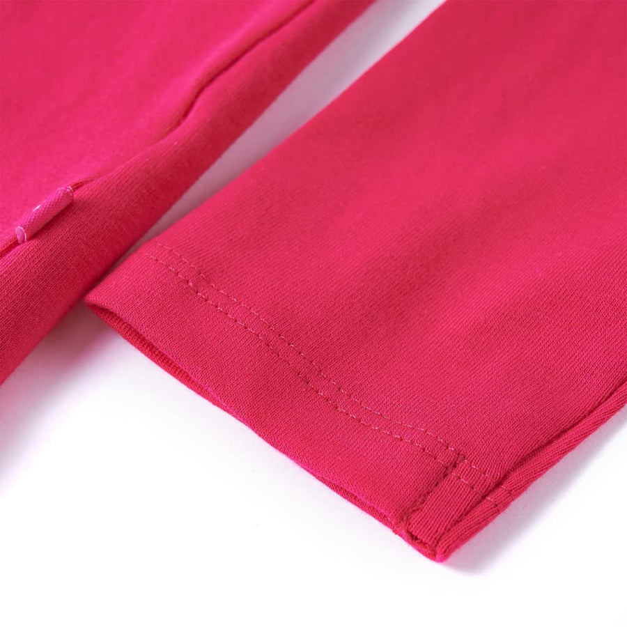 Kindershirt met lange mouwen 92 felroze Roze 92
