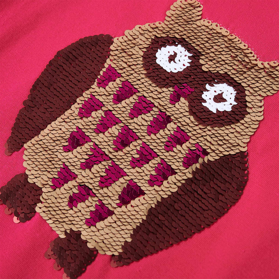 Kindershirt met lange mouwen 116 felroze Roze 116