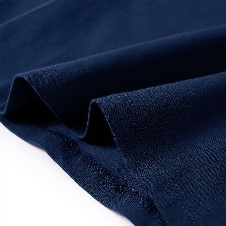 Kindershirt met lange mouwen 104 marineblauw Marineblauw