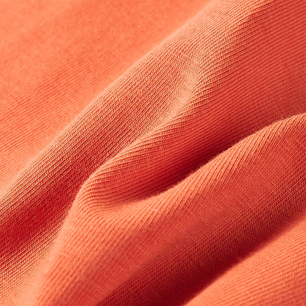 Kindershirt met lange mouwen 116 oranjebruin orange 116
